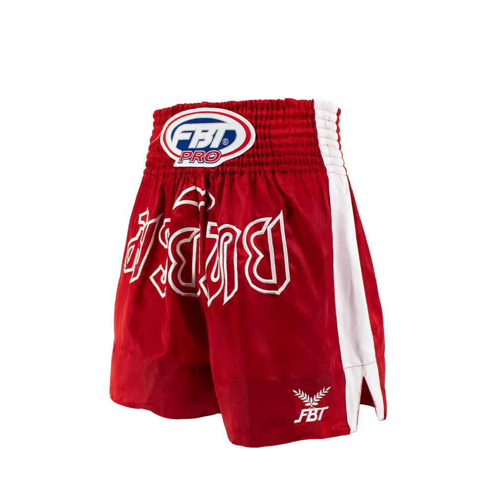 กางเกงมวย FBT NO.964 22964 สีแดง SIZE: XL สำหรับมวยสากล